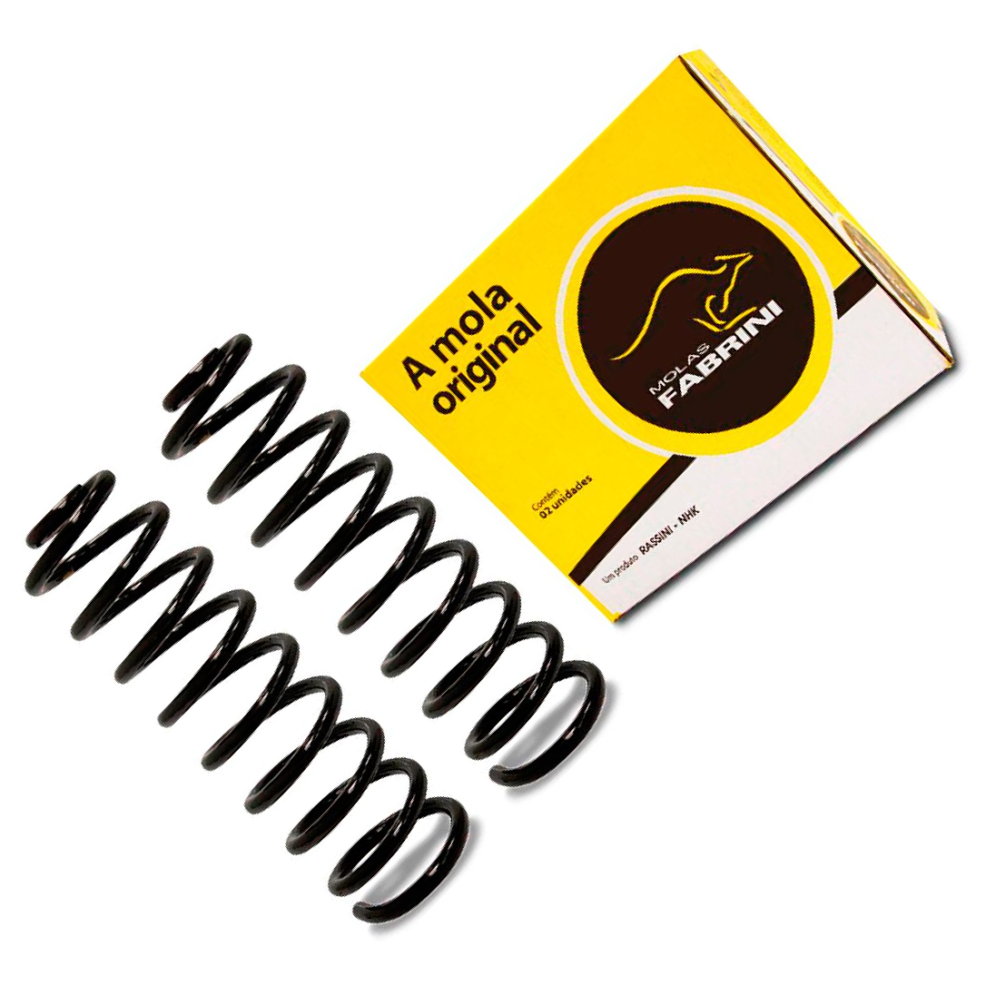 Par de Molas Traseiras para Ford Fiesta Sedan - Fabrini - I-FO0480