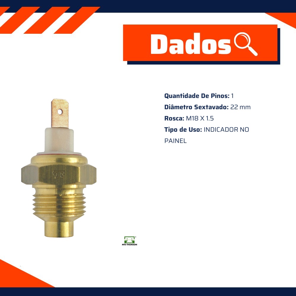 Sensor Temperatura Painel para Ford Belina e Corcel - MTE-THOMSON - 3021