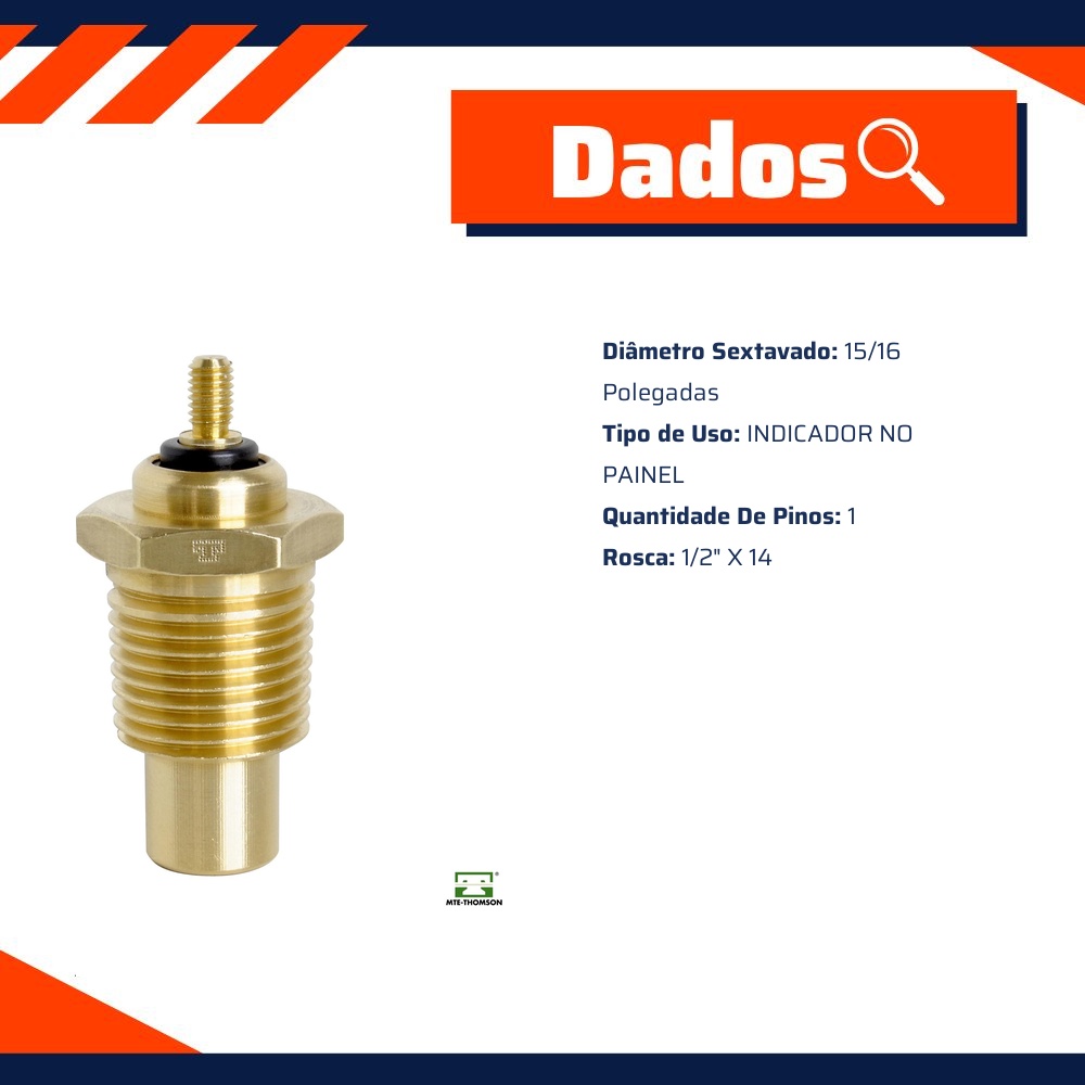 Sensor Temperatura Painel para Chevrolet Caravan e D-20 - MTE-THOMSON - 3025