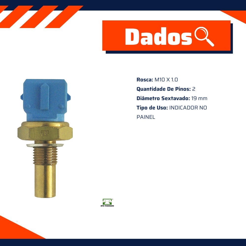 Sensor Temperatura Painel para Volkswagen 8-140 - MTE-THOMSON - 3033