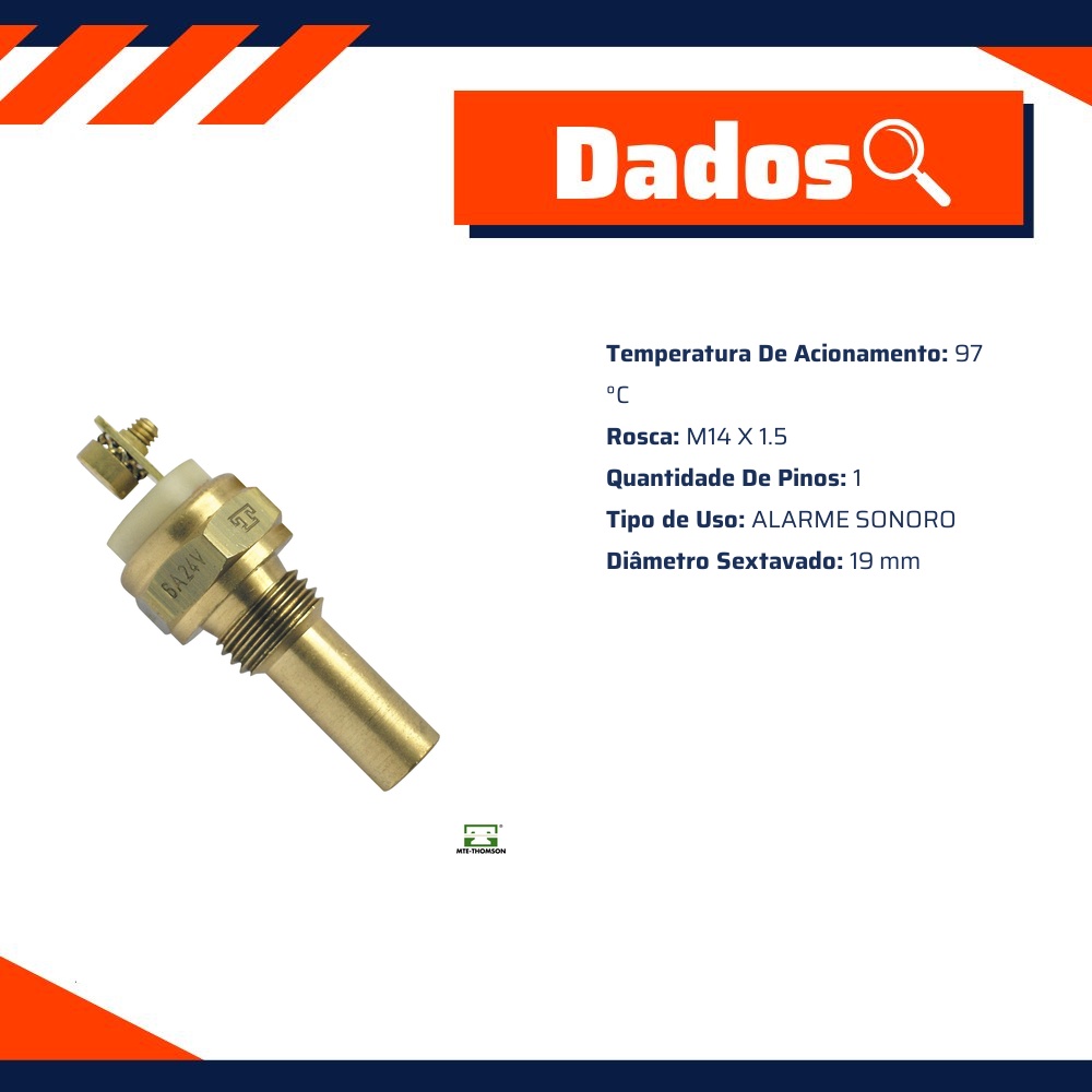 Interruptor Térmico do Radiador - MTE - 3049-L