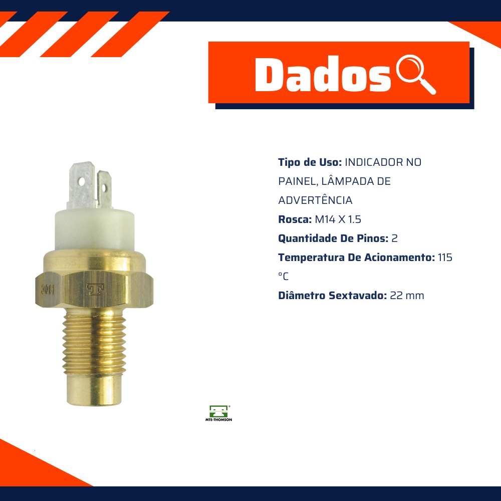 Sensor de Temperatura da Água - MTE - 3061