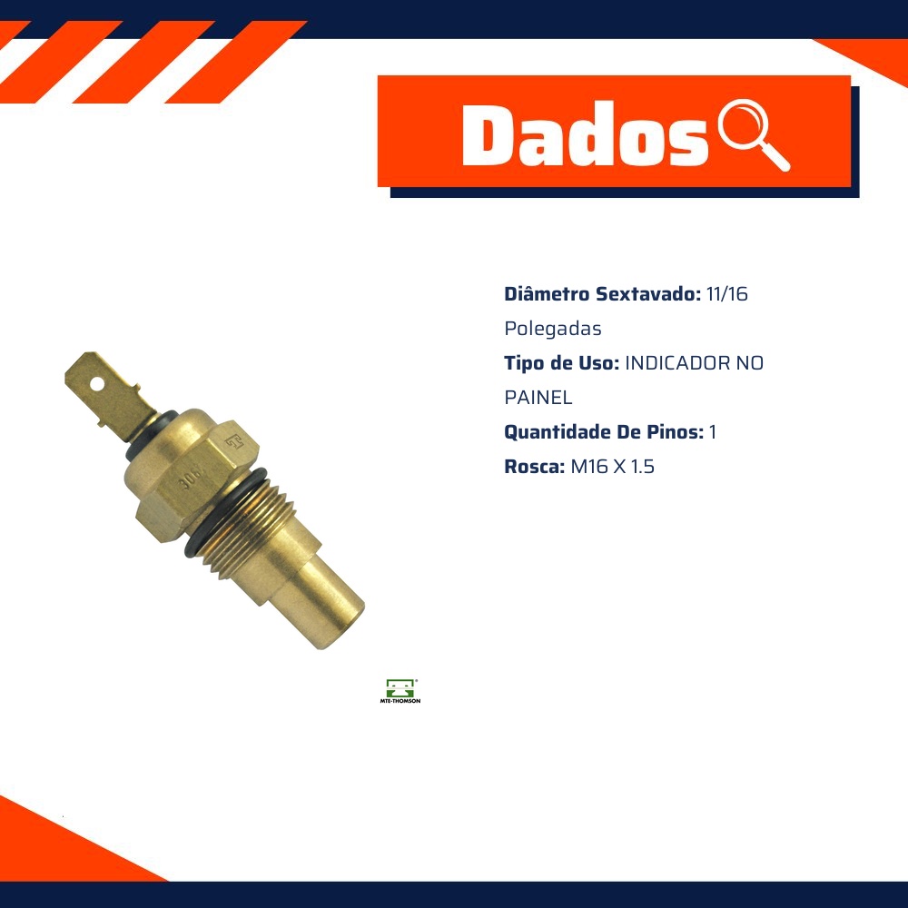 Sensor Temperatura Painel para Toyota Camry e Corolla - MTE-THOMSON - 3062