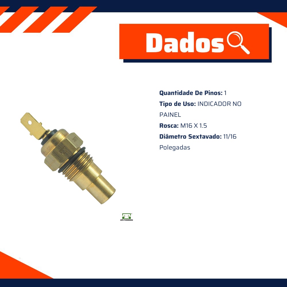 Sensor Temperatura Painel para Toyota Hilux - MTE-THOMSON - 3077