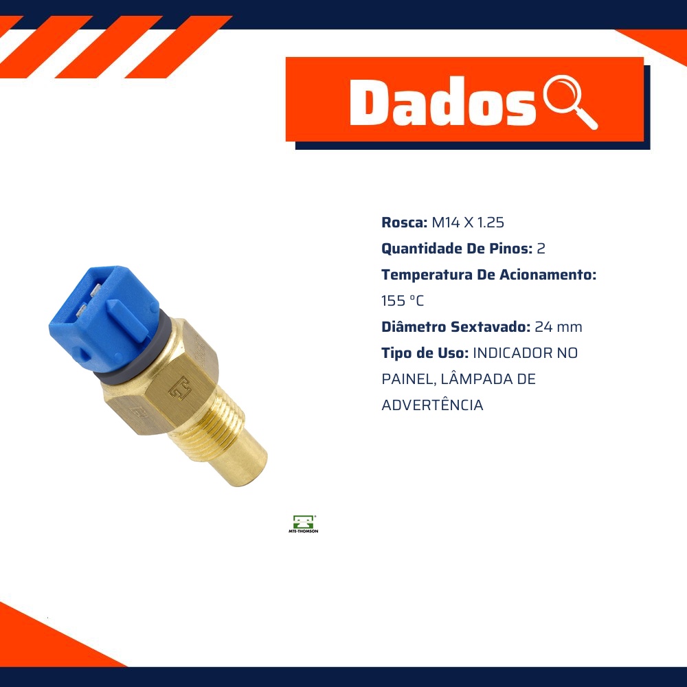 Sensor de Temperatura da Água - MTE - 3167