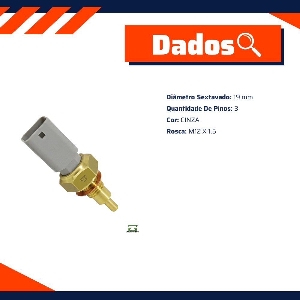 Sensor de Temperatura Água para Fiat Strada - MTE-THOMSON - 4010
