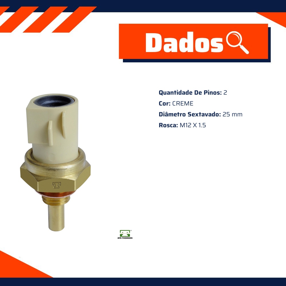 Sensor de Temperatura Água para Volkswagen Gol e Logus - MTE-THOMSON - 4046