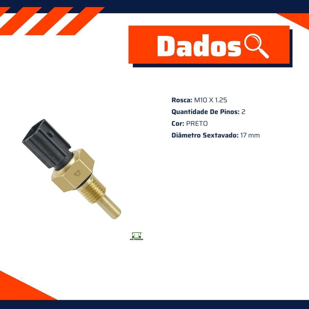 Sensor de Temperatura Água para Honda Civic e FIT - MTE-THOMSON - 4097