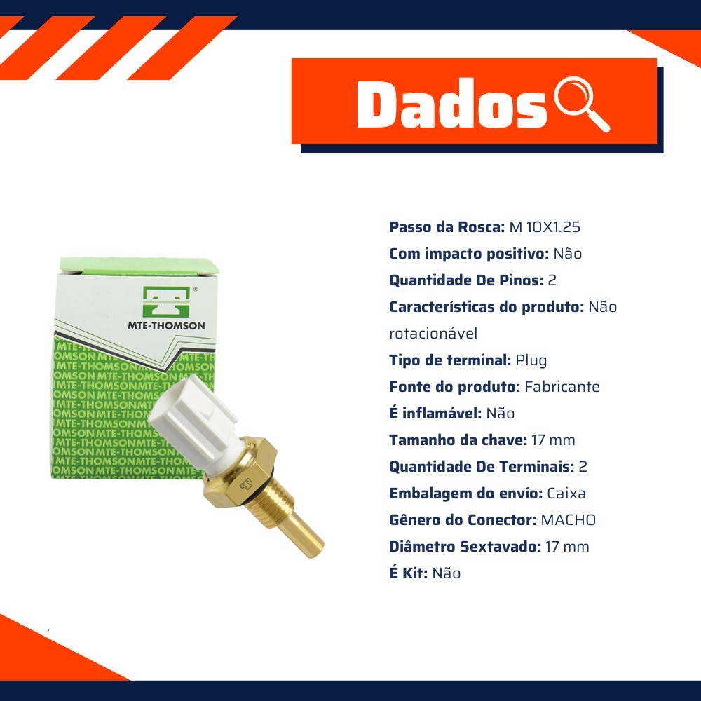 Sensor de Temperatura da Água - MTE - 4167