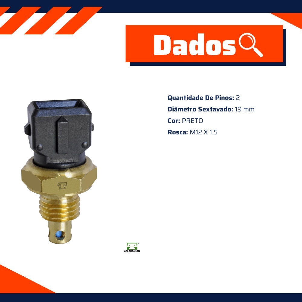 Sensor Temperatura Ar para Volkswagen Golf e Passat - MTE-THOMSON - 5061
