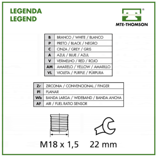 Sonda Lambda - MTE - 6884