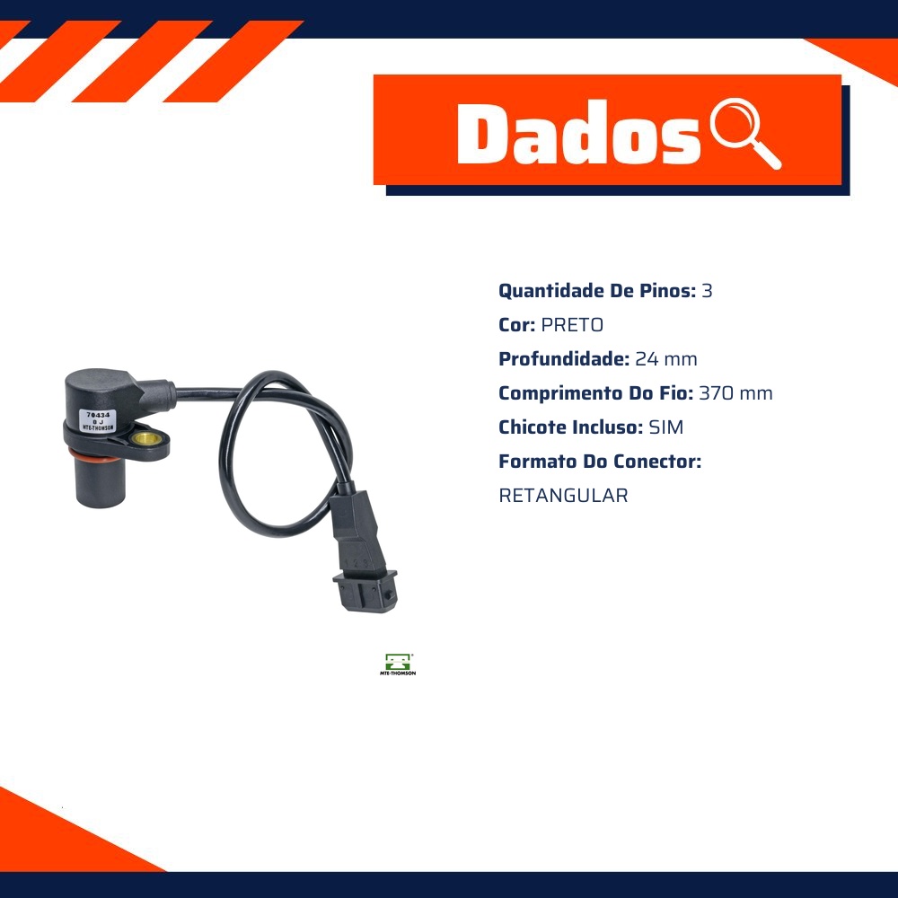 Sensor de Rotação do Motor para Volkswagen Passat - MTE-THOMSON - 70434