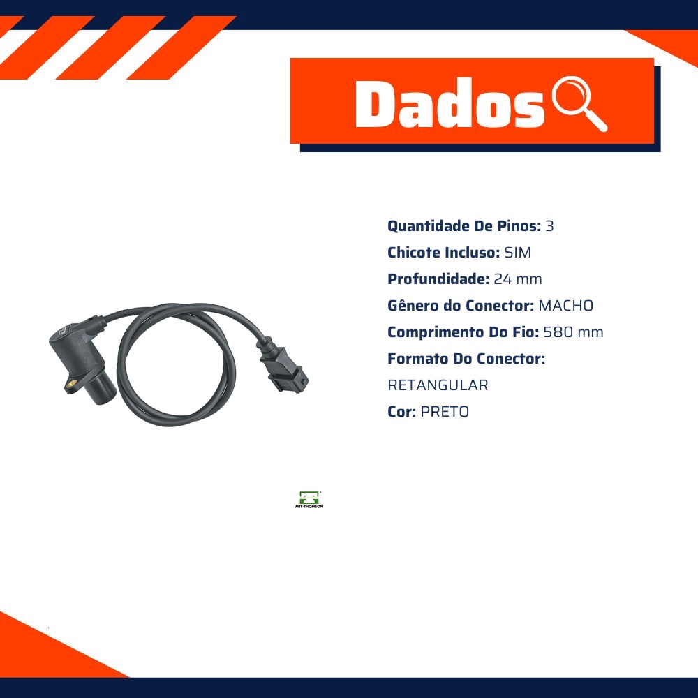 Sensor de Rotação do Motor para Volkswagen Passat - MTE-THOMSON - 70514