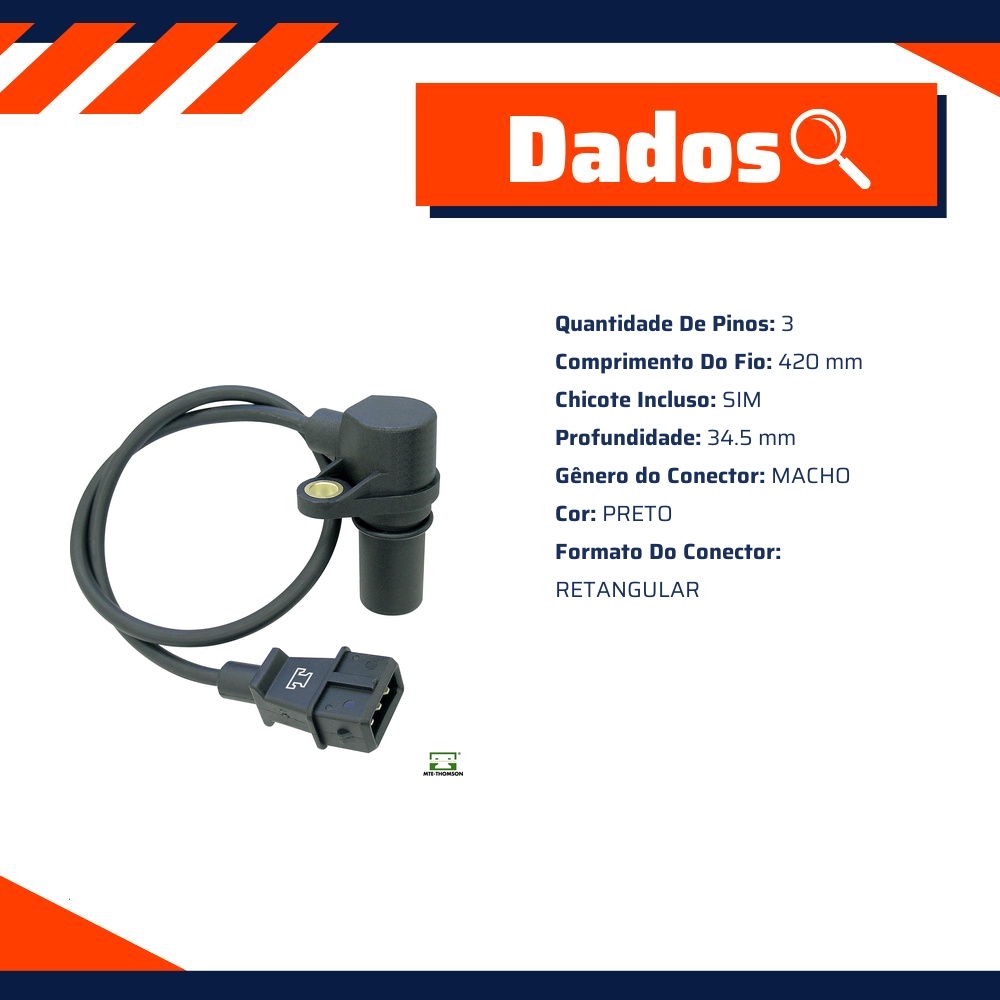 Sensor de Rotação do Motor para Fiat Marea - MTE-THOMSON - 7054