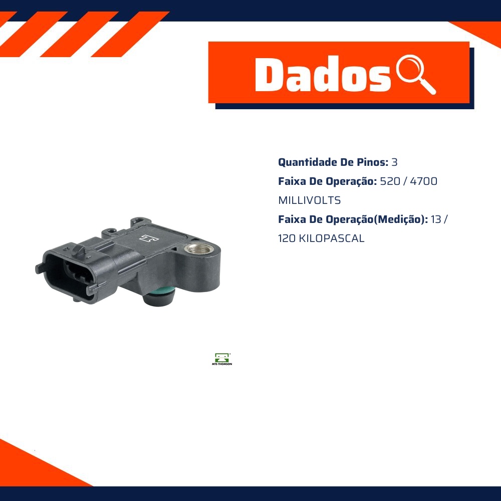 Sensor de Pressão do Coletor - MAP - MTE - 71050