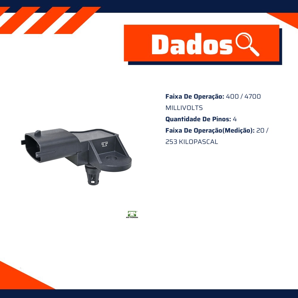 Sensor de Pressão do Coletor - MAP - MTE - 71068