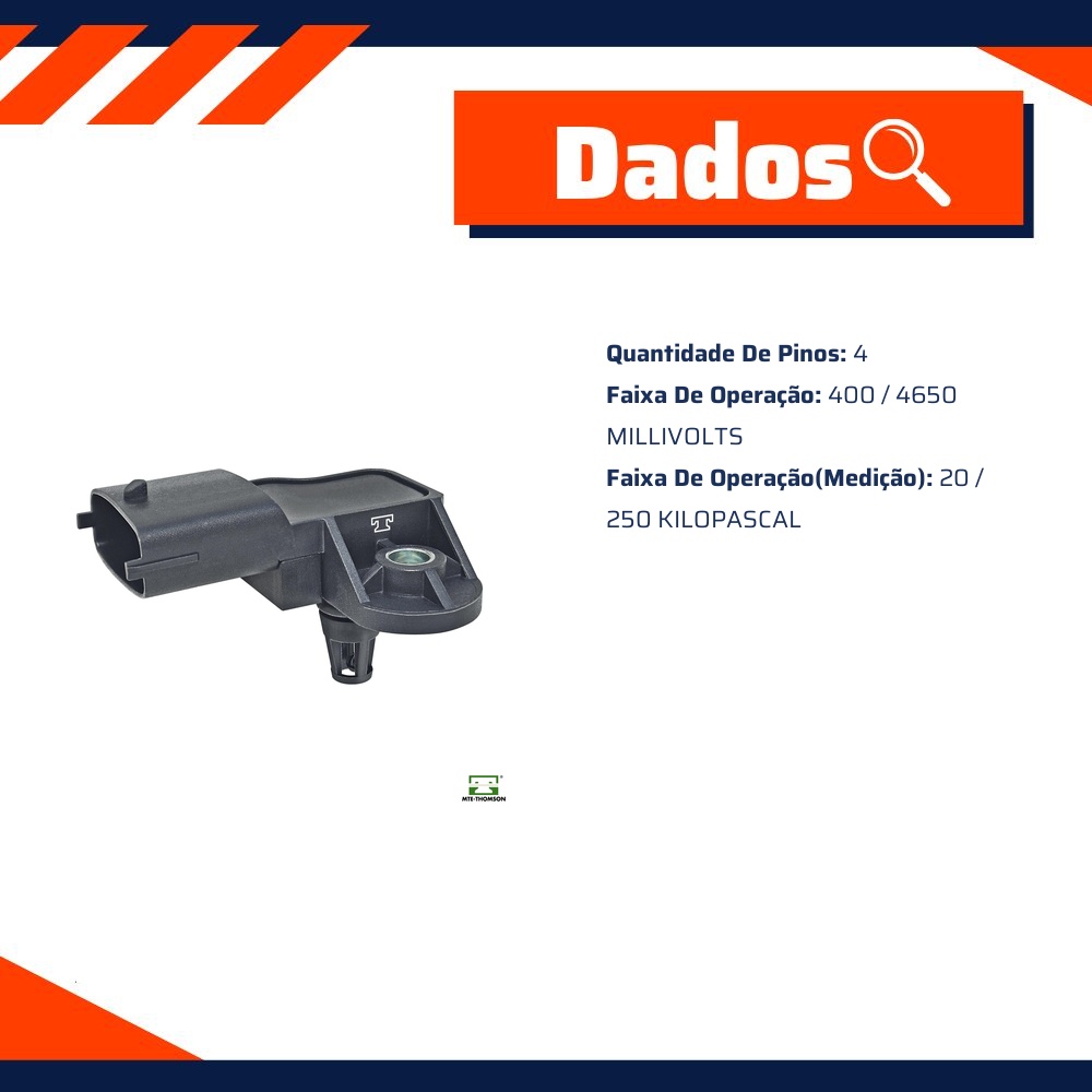 Sensor de Pressão do Coletor - Map - MTE - 71069