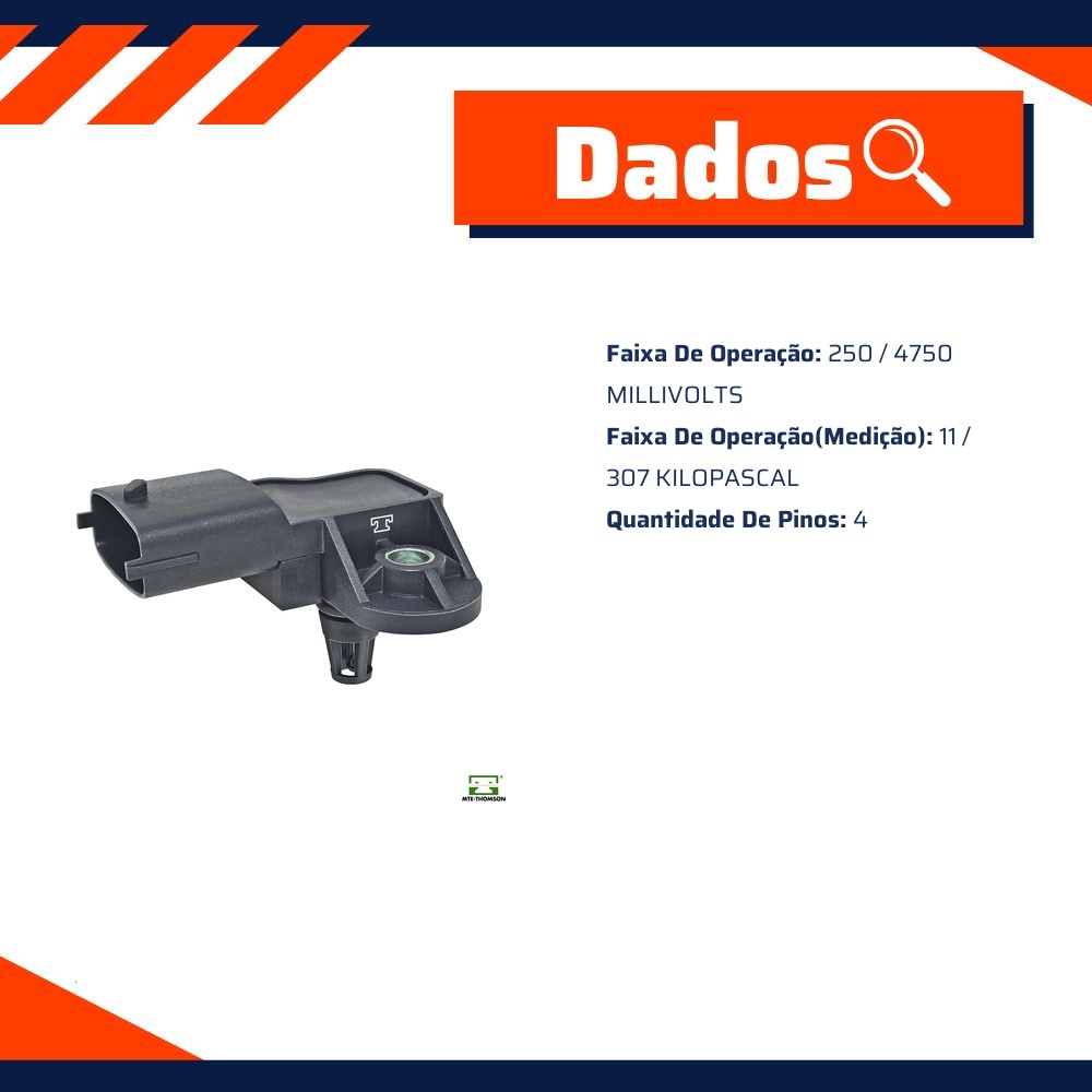 Sensor de Pressão do Coletor - Map - MTE - 71070