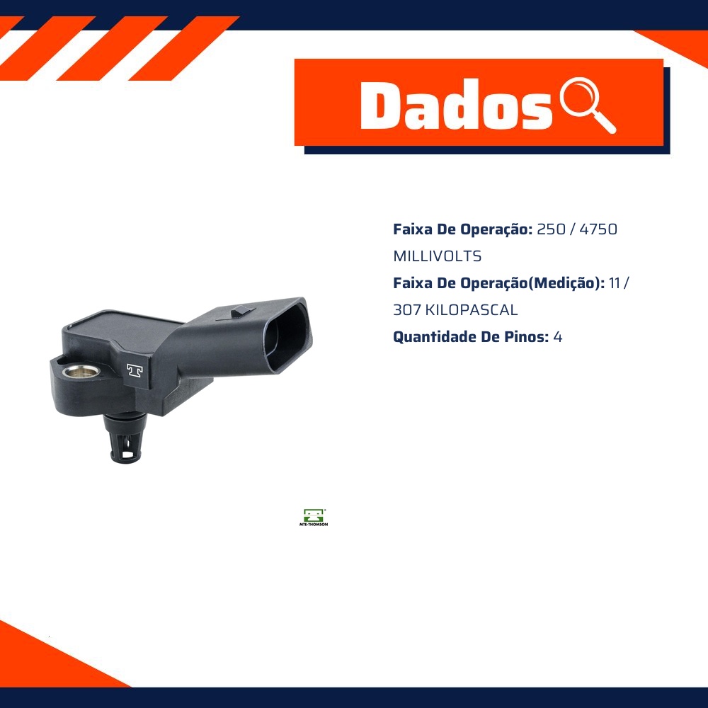 Sensor de Pressão do Coletor - MAP - MTE - 71086