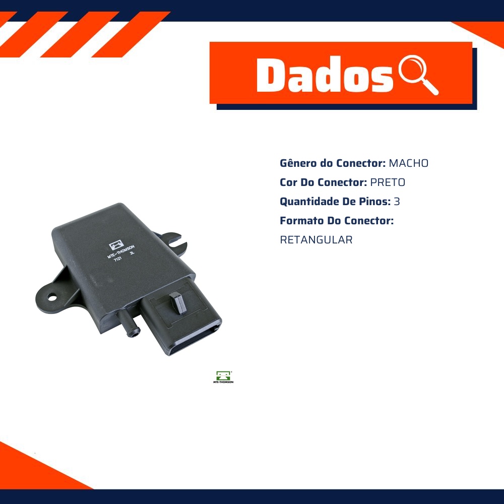 Sensor de Pressão do Coletor - MAP - MTE - 7121