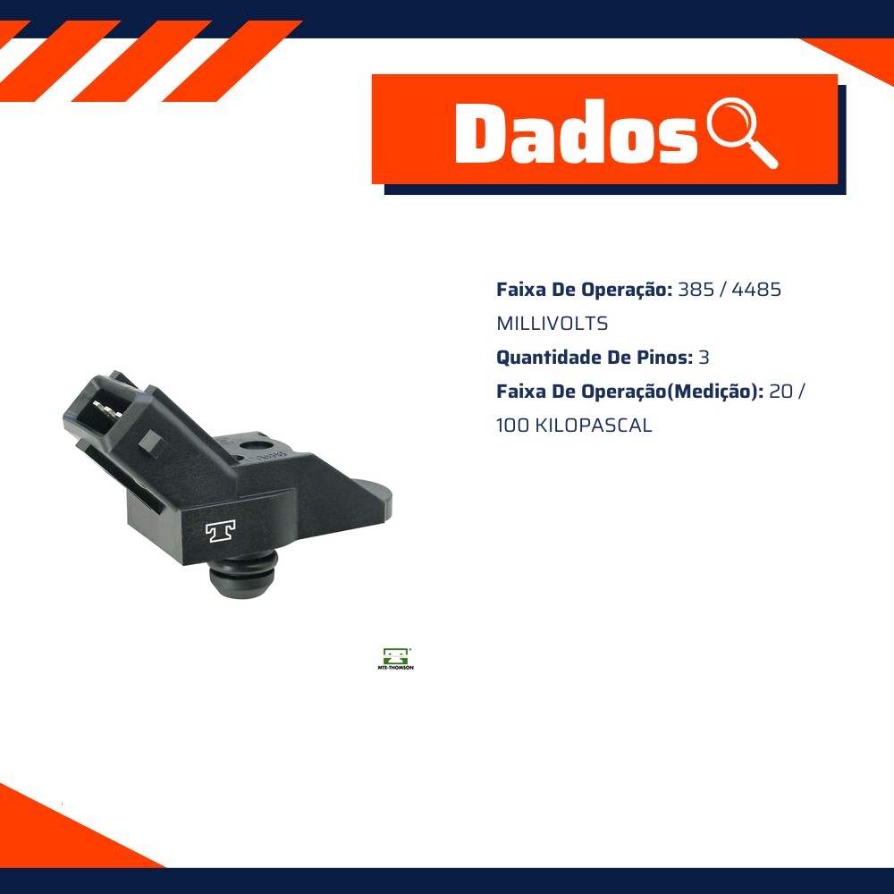 Sensor de Pressão do Coletor - MAP - MTE - 7132