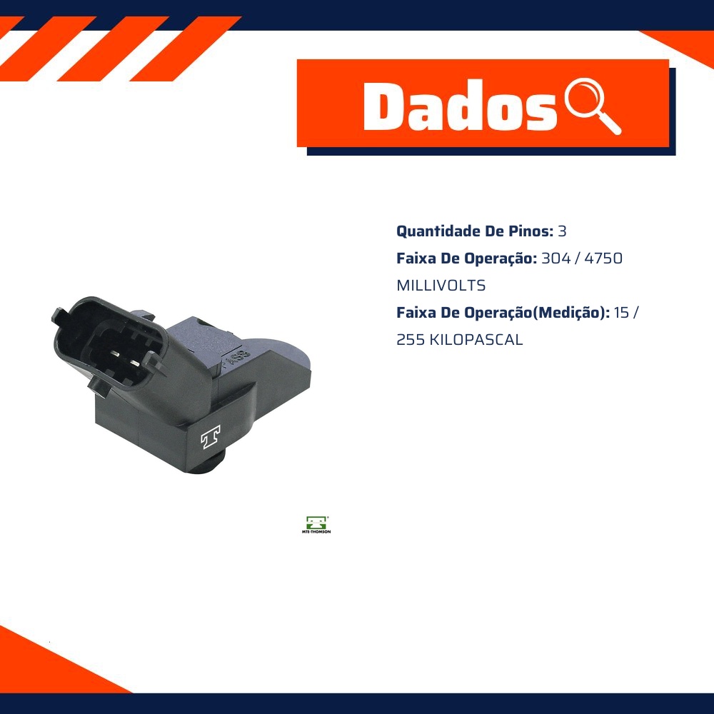 Sensor de Pressão do Coletor - MAP - MTE - 7134