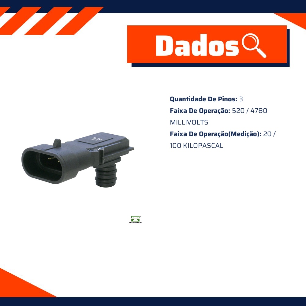 Sensor de Pressão do Coletor - MAP - MTE - 7136
