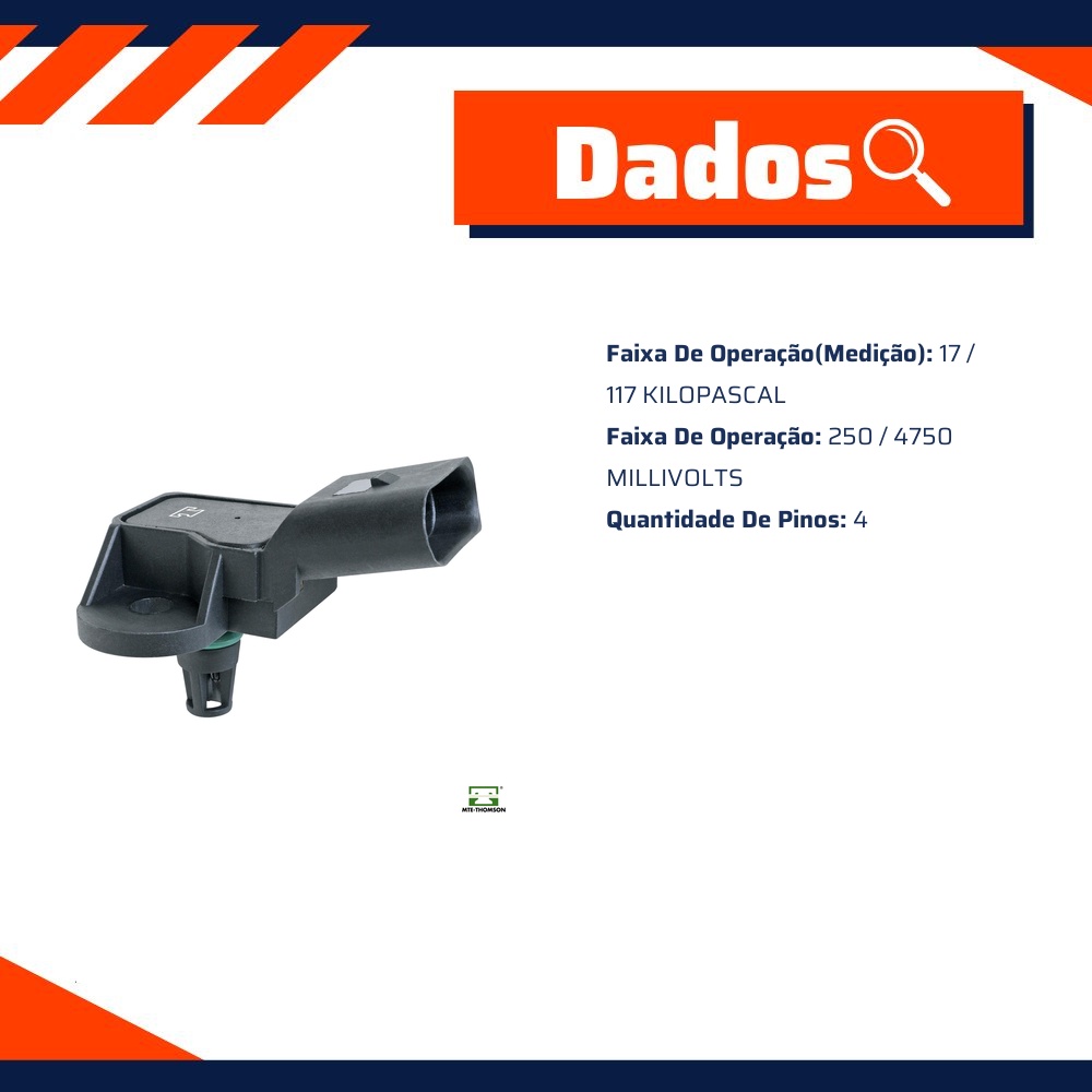 Sensor de Pressão do Coletor - MAP - MTE - 7142
