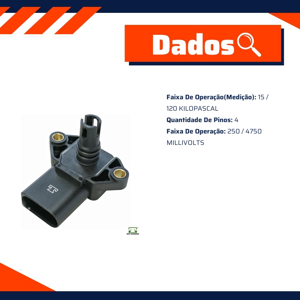 Sensor de Pressão do Coletor - MAP - MTE - 7143