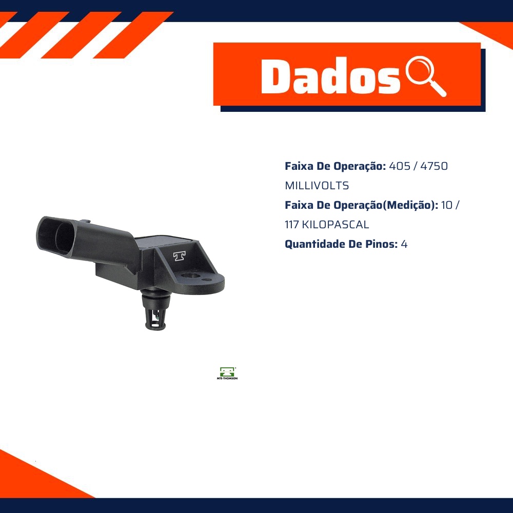 Sensor de Pressão do Coletor - MAP - MTE - 7144