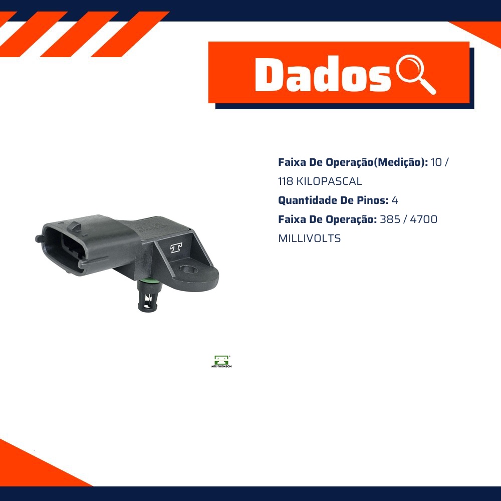 Sensor de Pressão do Coletor - MAP - MTE - 7145