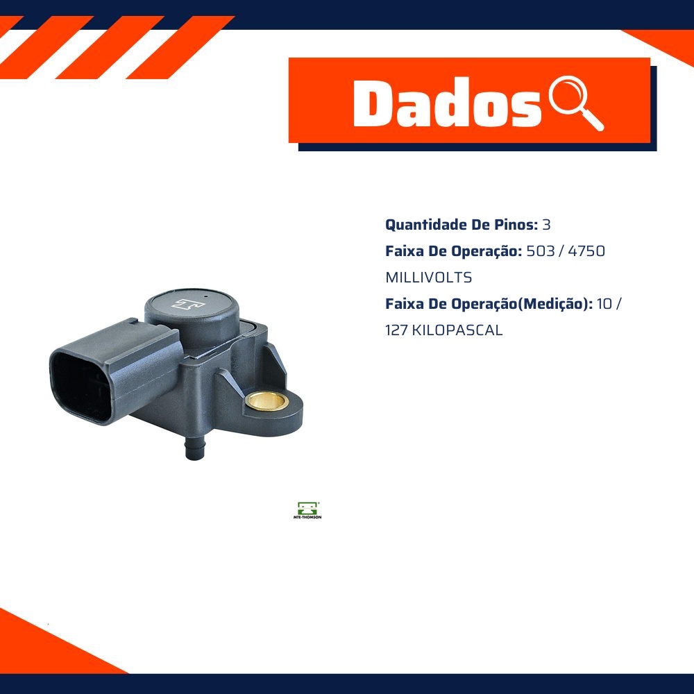 Sensor de Pressão do Coletor - MAP - MTE - 7148