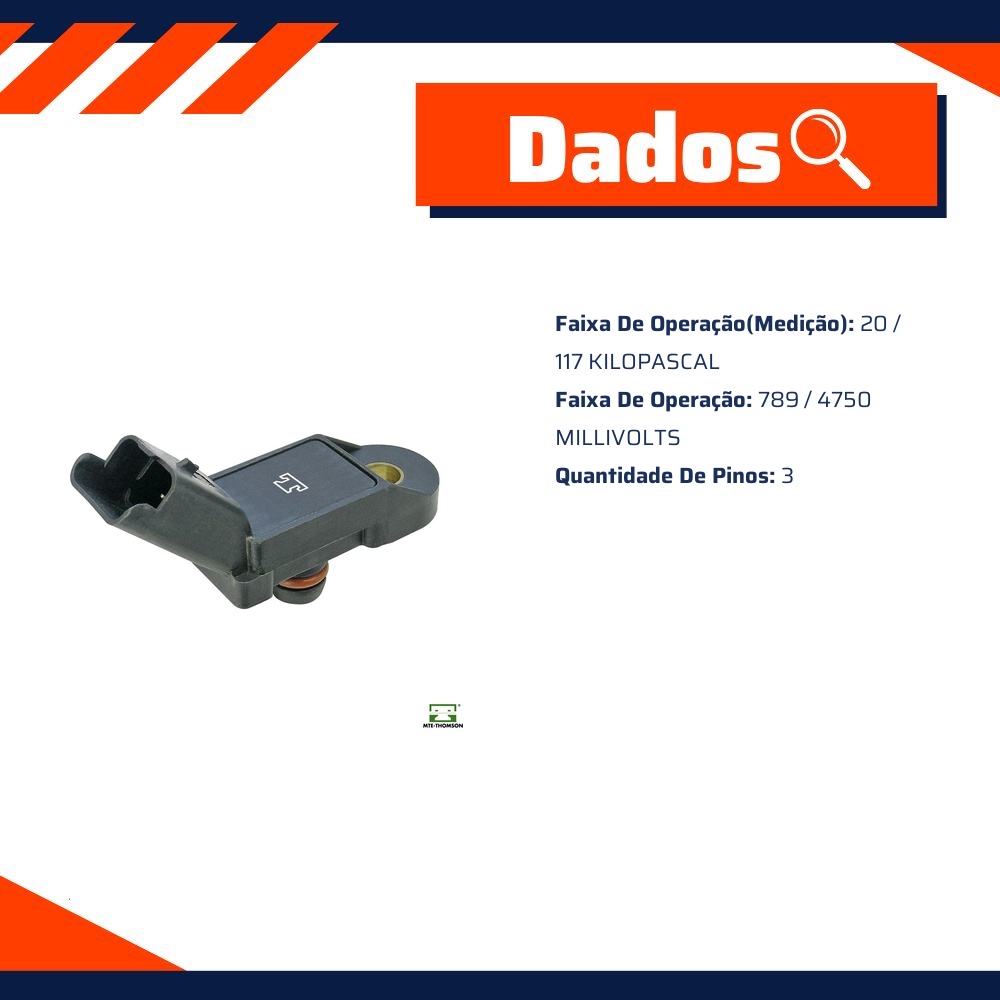 Sensor de Pressão do Coletor - MAP - MTE - 7189