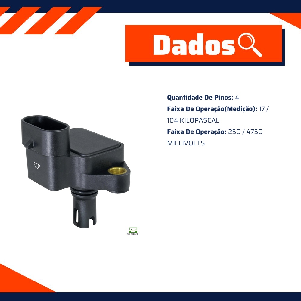 Sensor de Pressão do Coletor - MAP - MTE - 7191