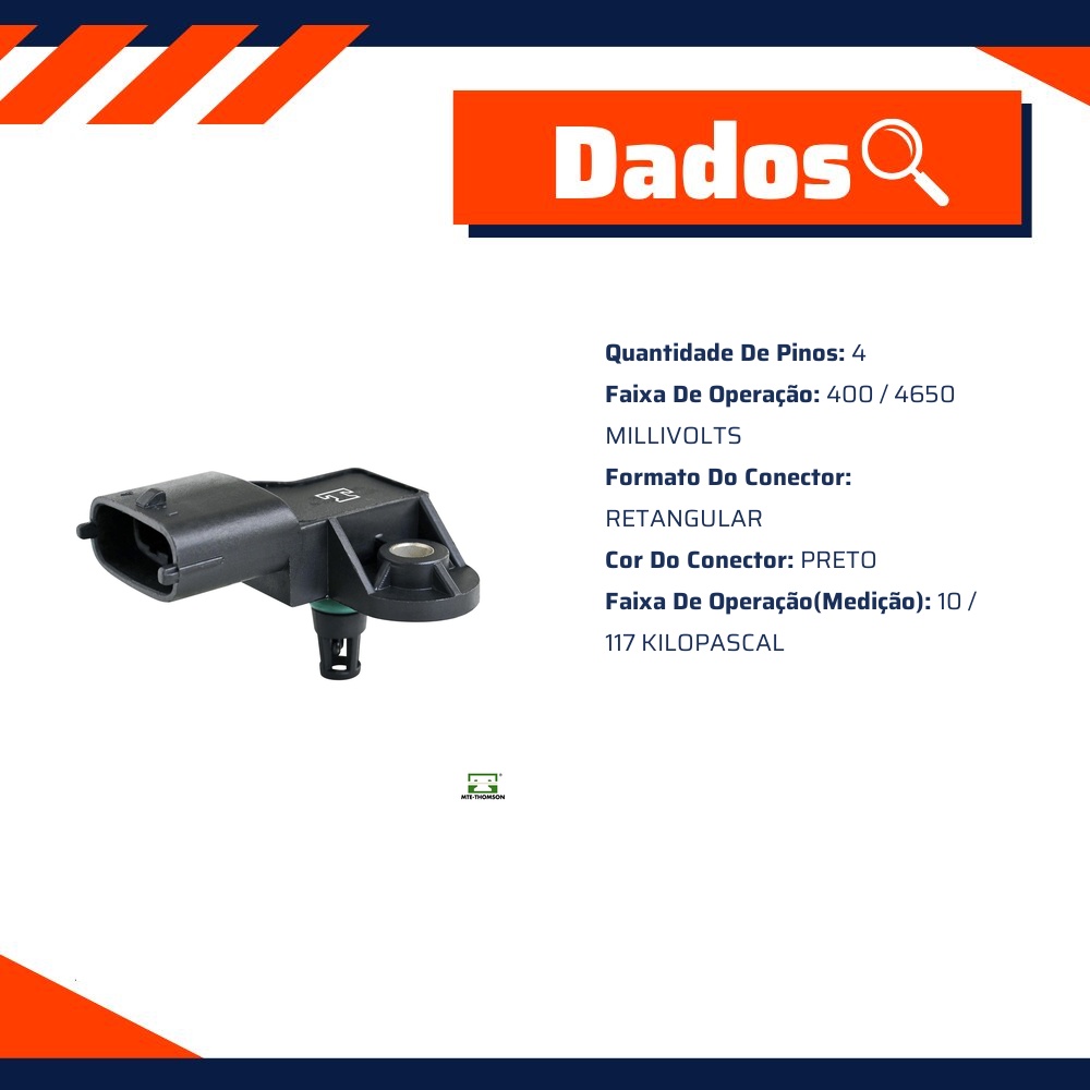 Sensor de Pressão do Coletor - MAP - MTE - 7194