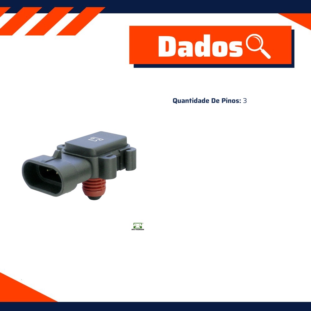Sensor de Pressão do Coletor Map para Chevrolet Blazer e S10 - MTE-THOMSON - 7196