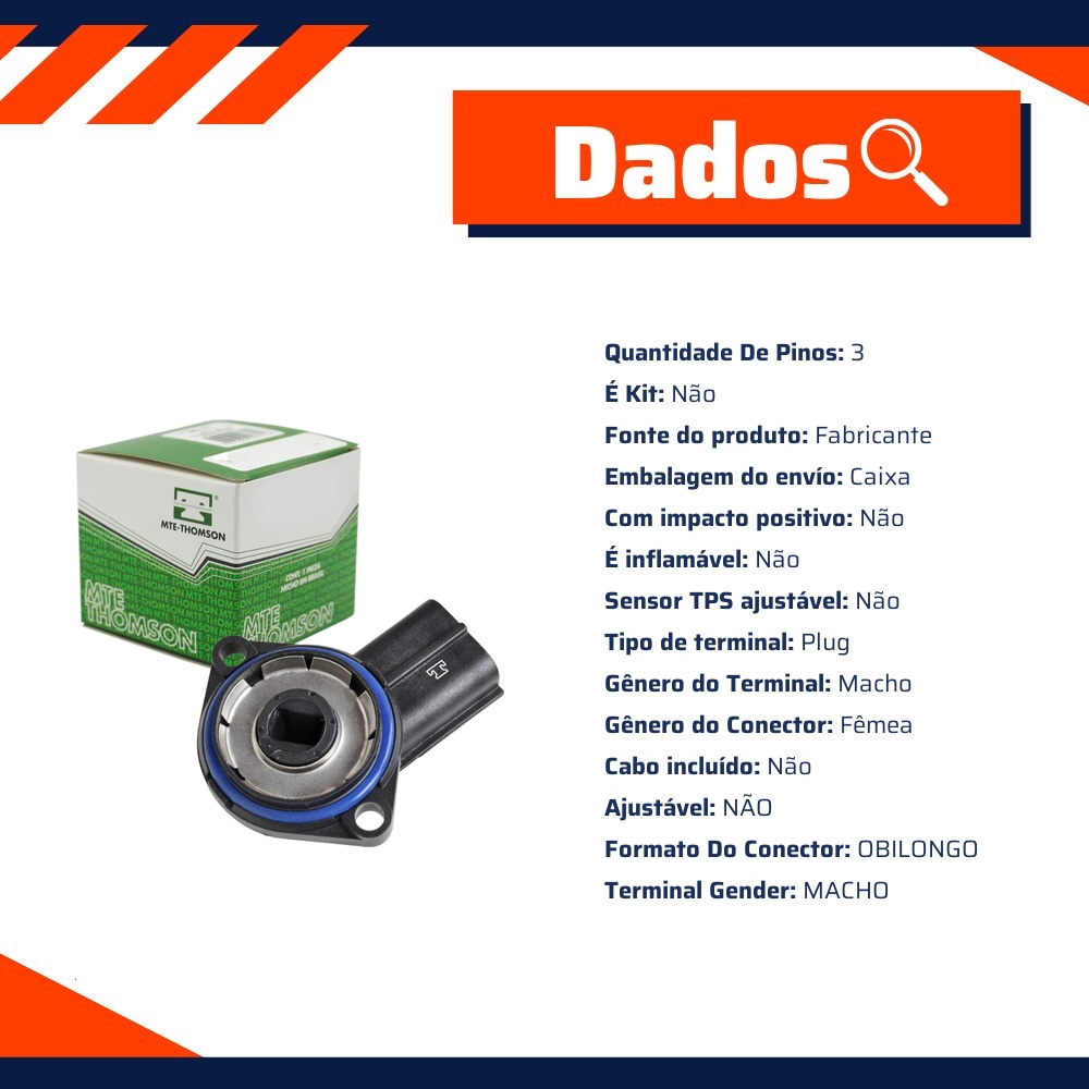 Sensor de Posição da Borboleta - TPS - MTE - 7248