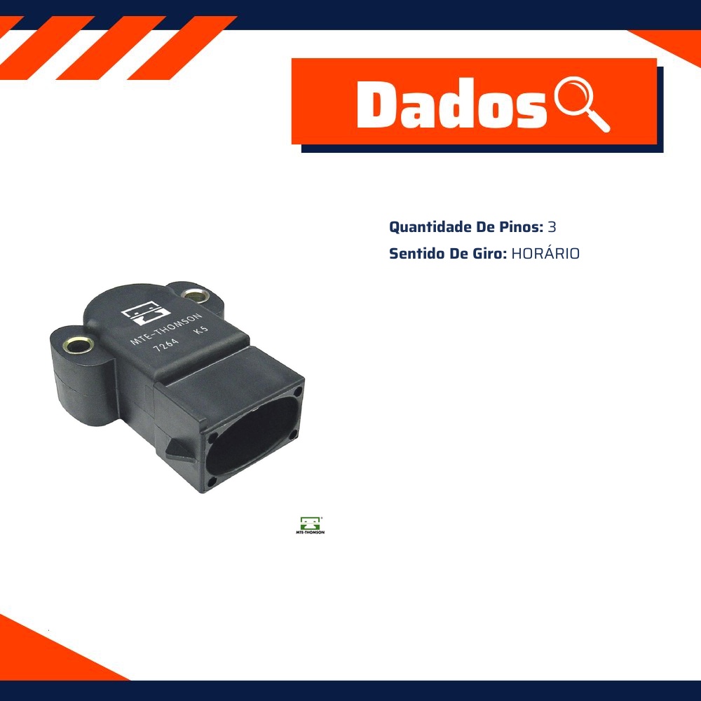Sensor de Posição da Borboleta - TPS - MTE - 7264