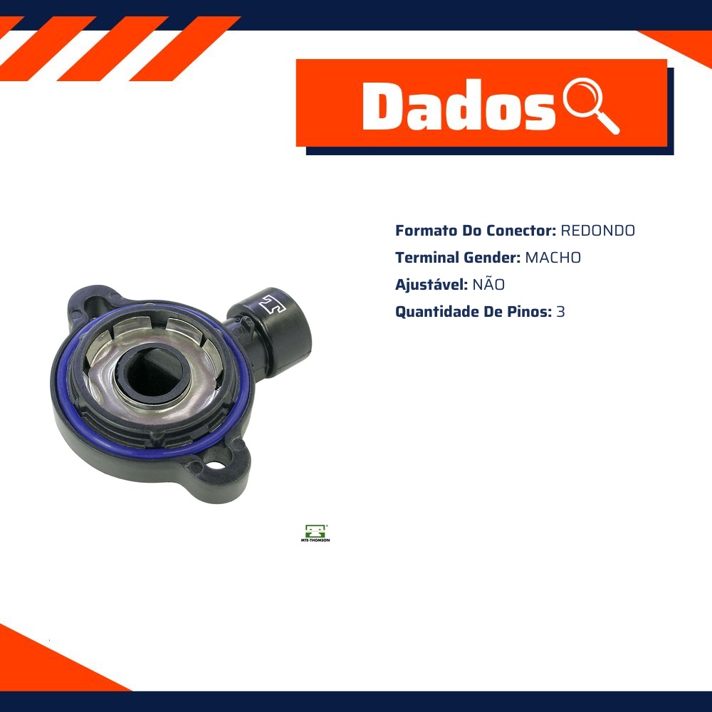 Sensor de Posição da Borboleta Tps para Chevrolet Blazer e S10 - MTE-THOMSON - 7270