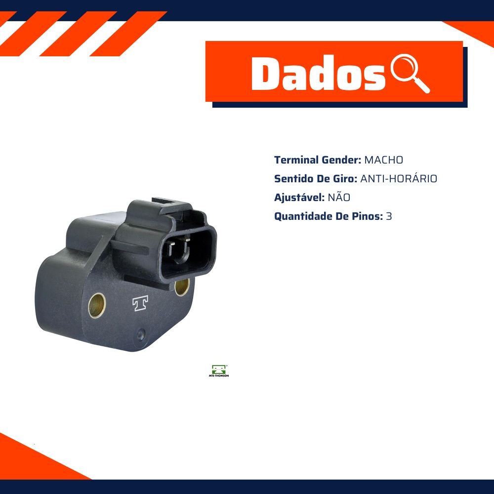 Sensor de Posição da Borboleta Tps para Dodge Dakota e Jeep Grand Cherokee - MTE-THOMSON - 7276
