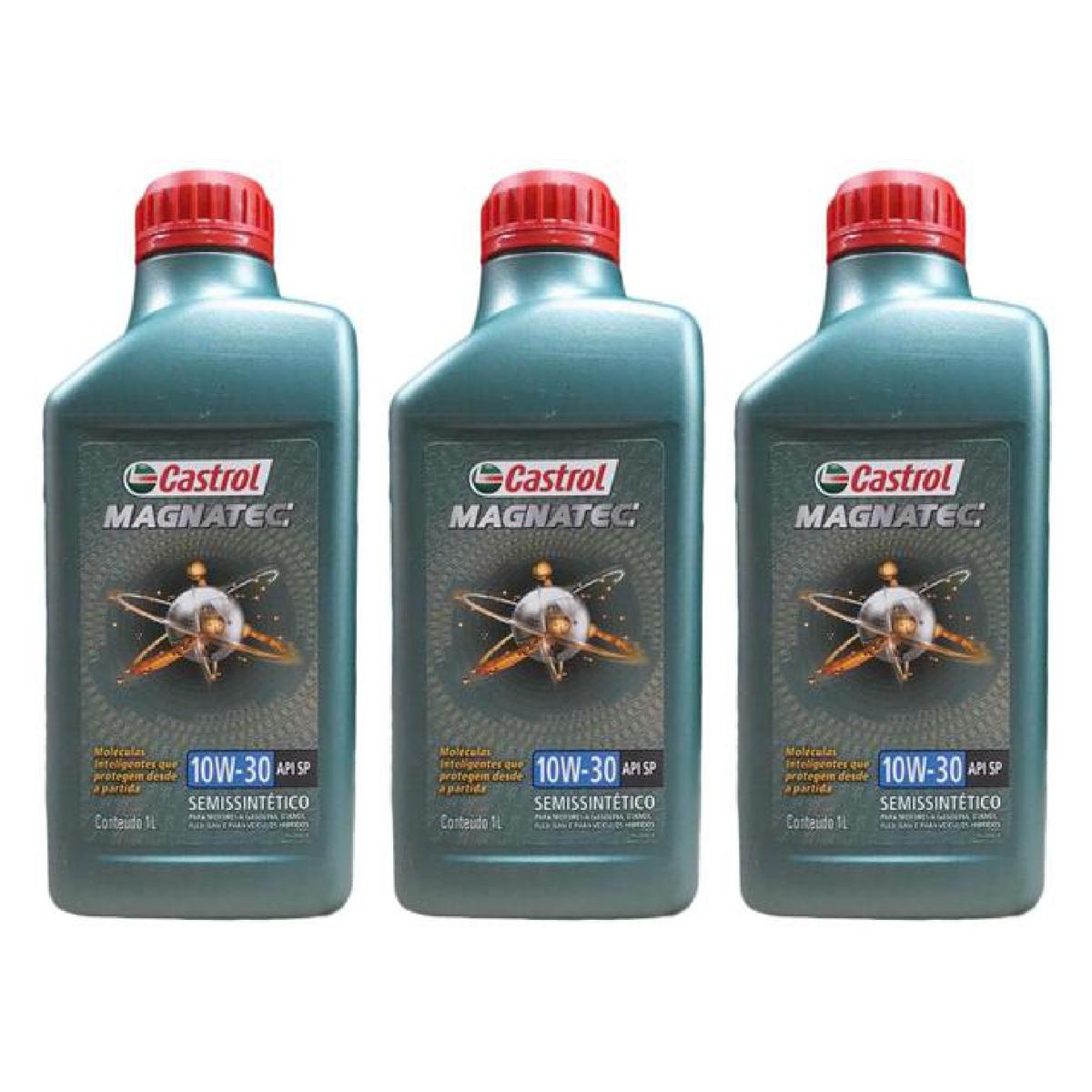 Kit c/ 3L Óleo de Motor Magnatec 10W30 - 3436554 - Castrol