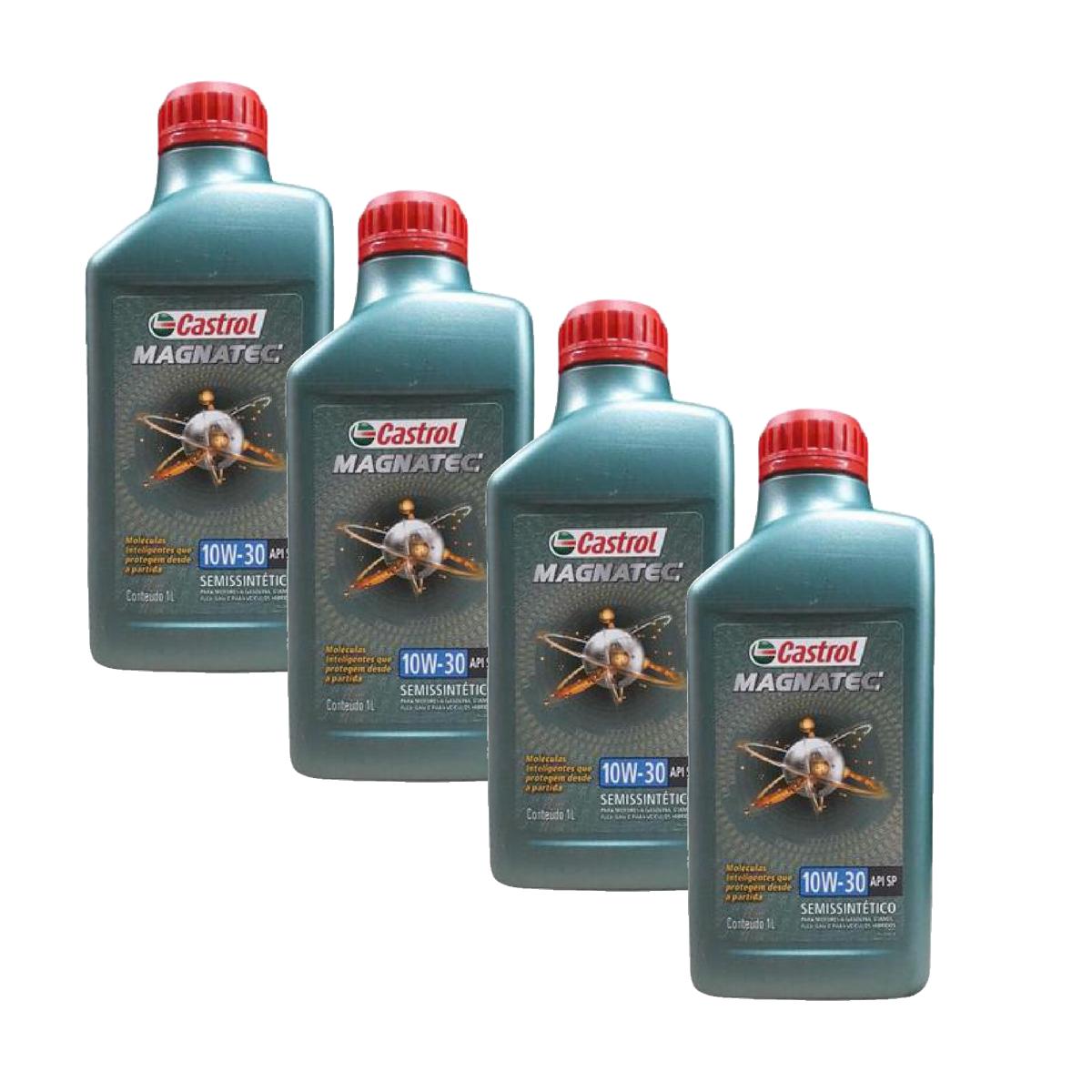 Kit c/ 4L Óleo de Motor Magnatec 10W30 - 3436554 - Castrol