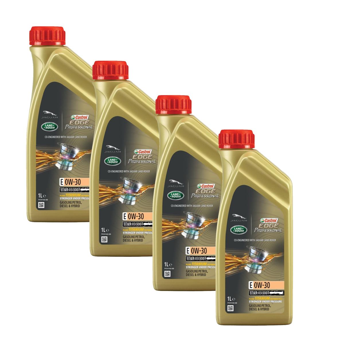 Kit c/ 4L Óleo de Motor Edge Professional E 0W30 - 3435189 - Castrol