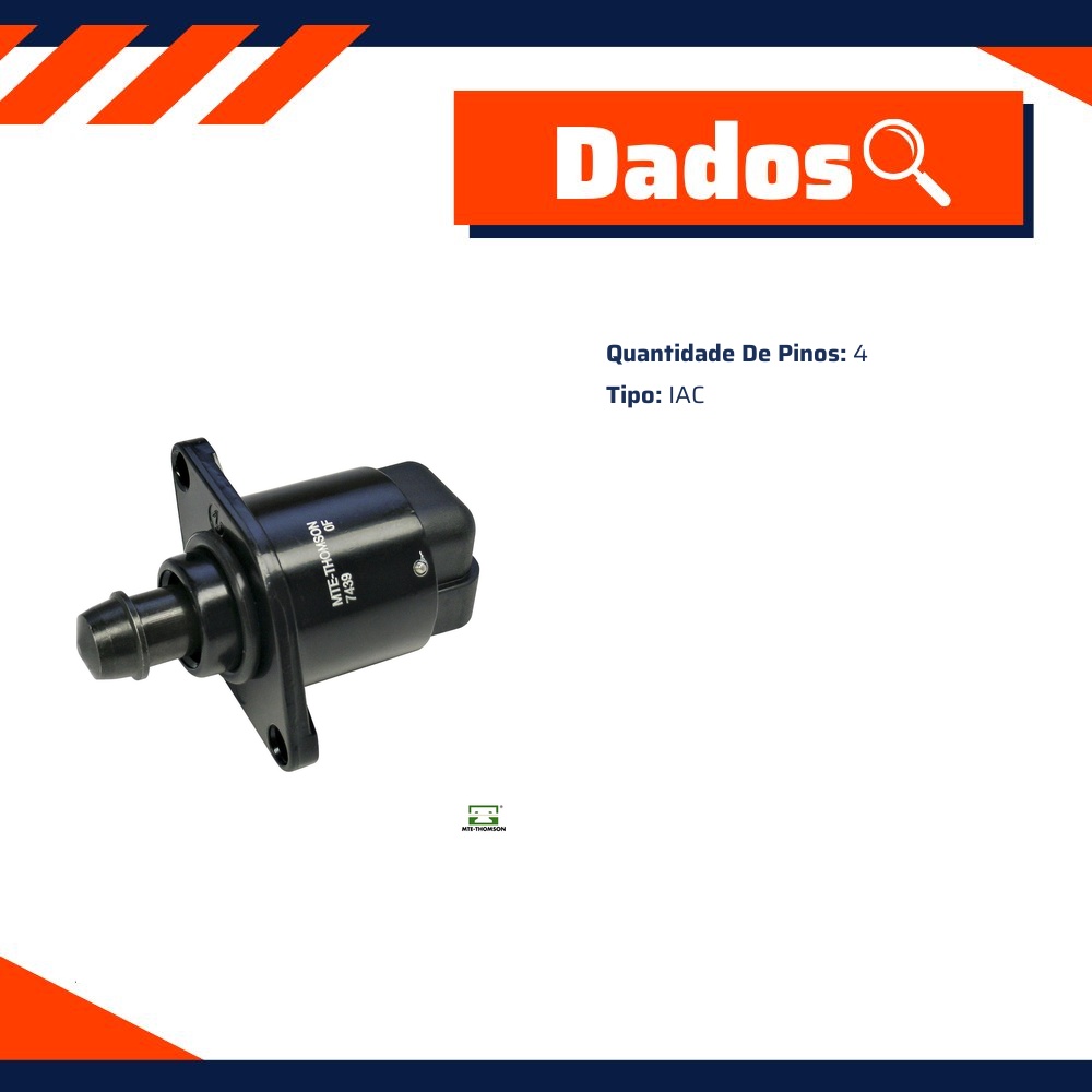 Atuador de Marcha Lenta para Renault Laguna e Scenic - MTE-THOMSON - 7439