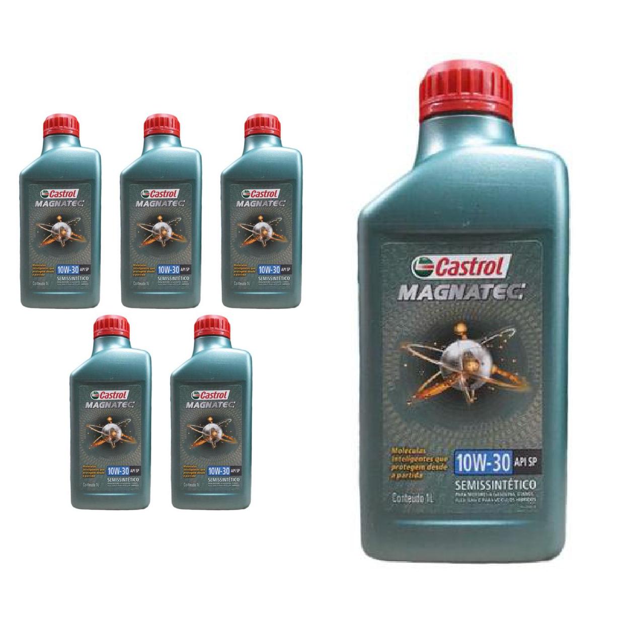 Kit c/ 6L Óleo de Motor Magnatec 10W30 - 3436554 - Castrol