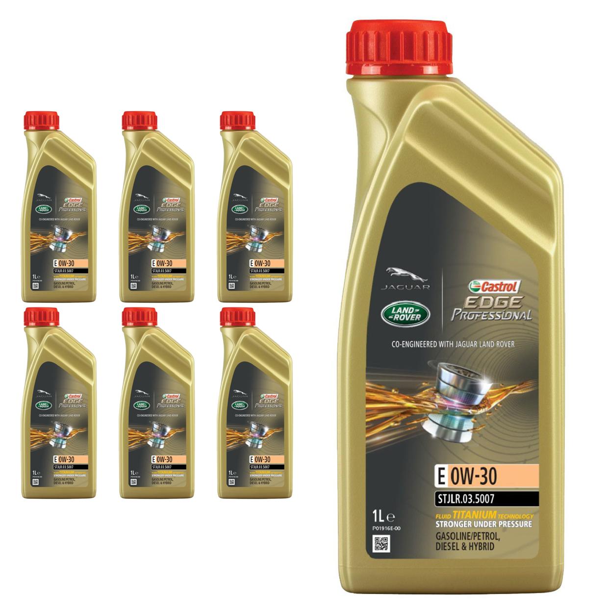Kit c/ 7L Óleo de Motor Edge Professional E 0W30 - 3435189 - Castrol