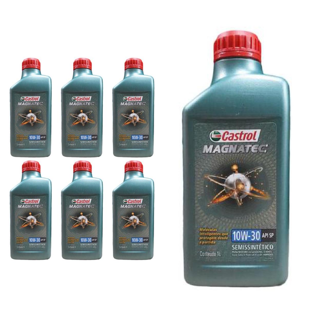 Kit c/ 7L Óleo de Motor Magnatec 10W30 - 3436554 - Castrol