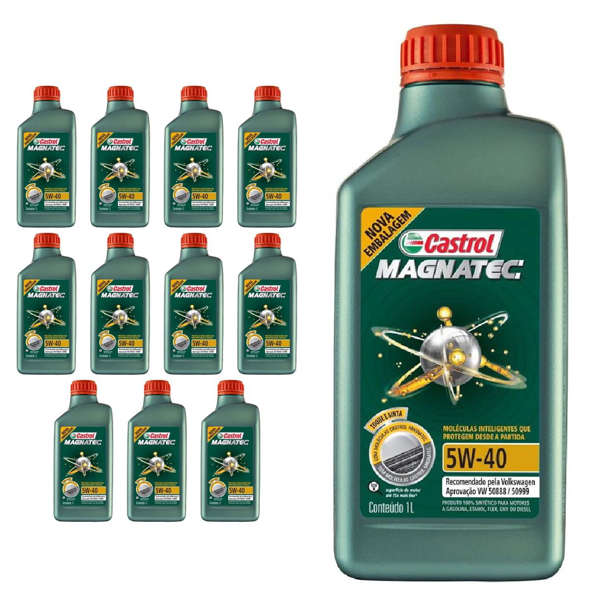 Kit c/ 12L Óleo de Motor Magnatec 508 88 5W40 - 3438139 - Castrol