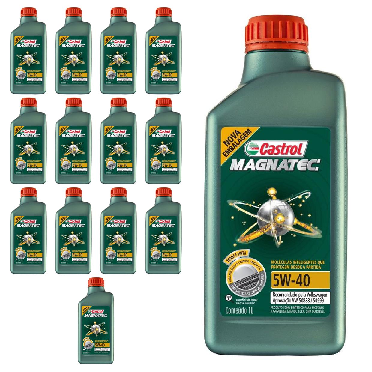 Kit c/ 14L Óleo de Motor Magnatec 508 88 5W40 - 3438139 - Castrol