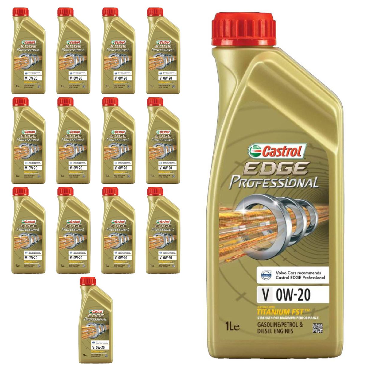 Kit c/ 14L Óleo de Motor Edge Professional V 0W20 - 3435230 - Castrol